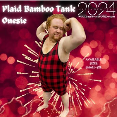 Plaid Bamboo Tank Onesie: passionalboutique.com/products/plaid…
