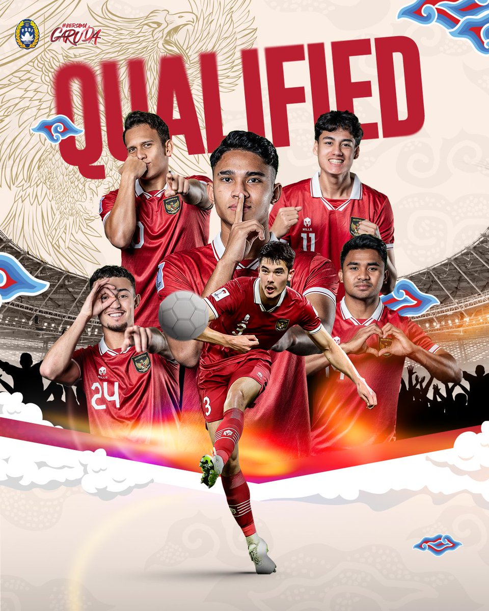ROUND OF 16, HERE WE COME! 🇮🇩😍

Untuk pertama kalinya dalam sejarah, Timnas Indonesia lolos ke babak 16 besar Piala Asia! ✅

#KitaGaruda #BersamaGaruda #GarudaMendunia #GarudaDiPialaAsia #AsianCup2023