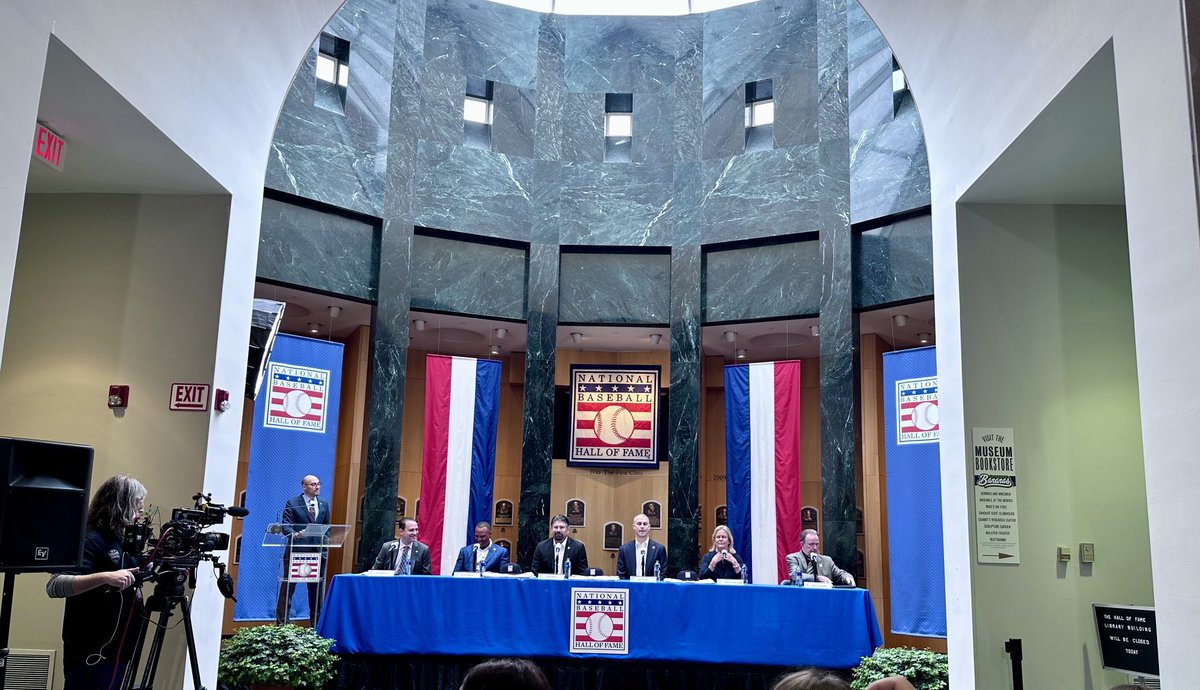 Happening right now in Cooperstown!

It’s the Hall of Fame press conference with Adrian Beltre, Todd Helton and Joe Mauer. 

Live on ⁦<a href="/MLBNetwork/">MLB Network</a>⁩