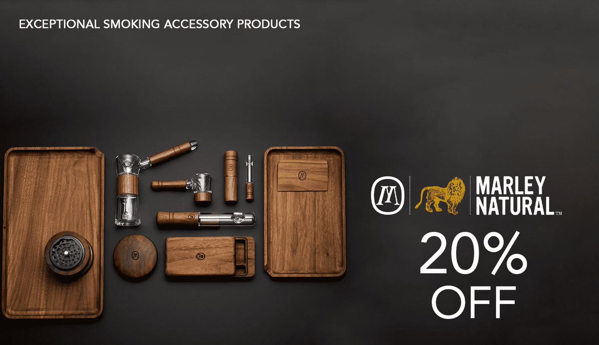 Attention all cannabis connoisseurs! 🔥 Score some top-quality smoking accessories from Marley Natural at 20% off with coupon code SOCMN20 🌿👌 Hurry, limited time offer! Shop now at buff.ly/429NKSl 🛍️ #cannabisdiscount #smokingaccessories #savemoney