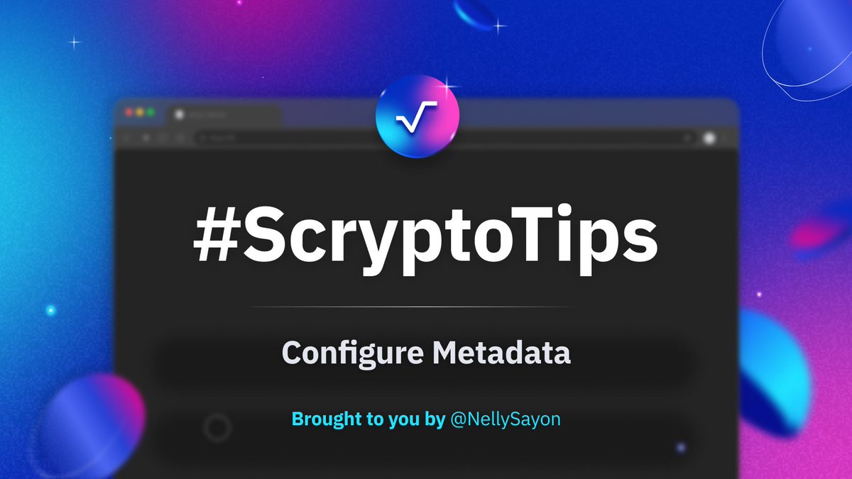 Scrypto_Lang's tweet image. 🌐#ScryptoTips 101 🌐

The next ScryptoTips 🧵 is about creating a proper dApp Definition and Configure the Metadata 🎉

Ready for a journey into the heart of dApp magic? 

Here&apos;s your guide to crafting an authentic dApp experience: 👇