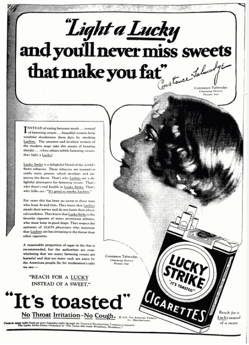 It's here! It's here! Our episode on the sordid history of cigarettes as  diet aids is here. Have you ever leaned on cigarettes to lose weight or  keep weight off? Share your