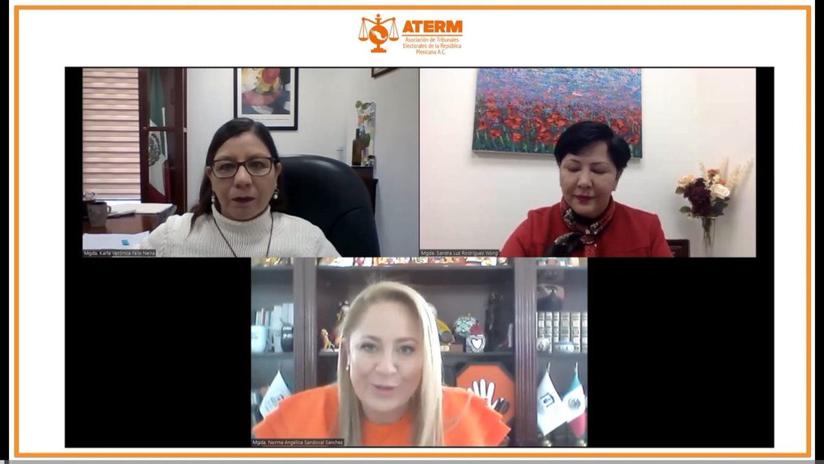 Te invitamos al Conversatorio “Mujeres dueñas de nuestra historia”, con la participación de la Mgda. Sandra Luz Rodríguez Wong <a href="/TJACoahuila/">TJA Coahuila</a>

Conducen Mgda. Pdta. de la ATERM <a href="/NormAngelik/">Norma Angélica Sandoval   NA 🇲🇽</a> y Mgda. <a href="/KarlaVeronicaf/">Karla V. Felix Neira</a> <a href="/TEECOAHUILA/">Tribunal Electoral de Coahuila</a>

#YouTube
▶️ youtu.be/bpbCub0rDIw

#DíaNaranja  #25N