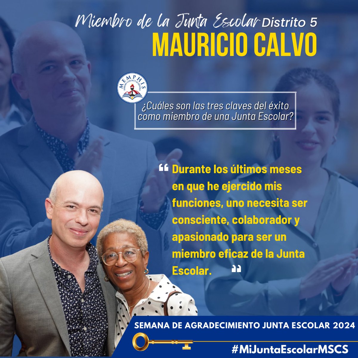 School Board Appreciation Week - Discovering &amp; UNLOCKING Opportunities 🔓🗝️

Learn what our newest board member, Mauricio Calvo, feels are keys to being a successful board representative. 

#MyMSCSBoard
