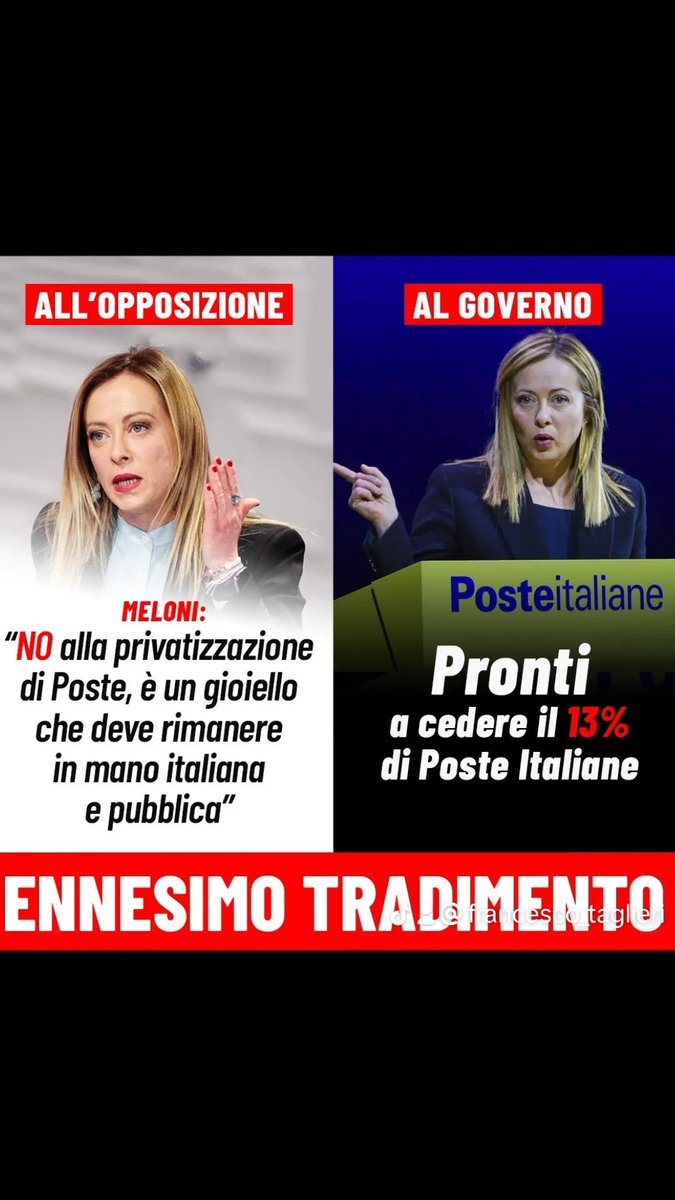 FrancescoTagl71's tweet photo. Giorgia Vs Giorgia https://t.co/fbps0Skti4