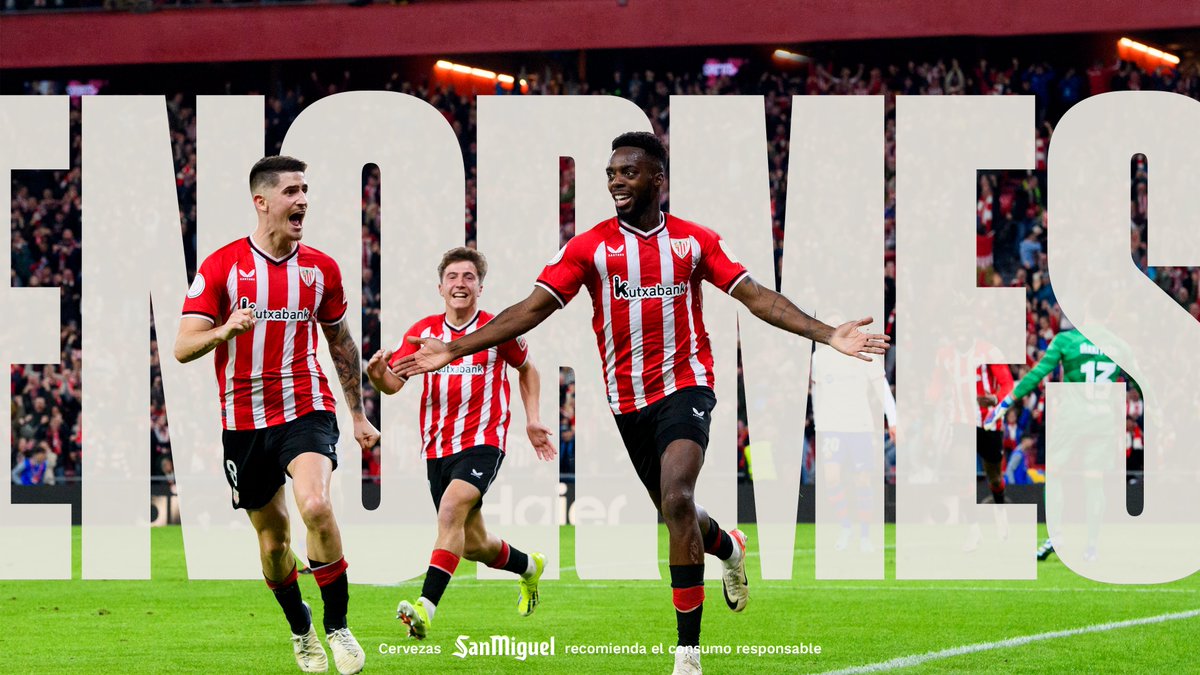 Ayer vivimos unos cuartos épicos. Zorionak, @AthleticClub! Ya estamos en semis, una vez más nos atrevemos a soñar en grande. #AthleticClub🦁 #EstamosJuntosEnEstaHistoria #AthleticBarça📷