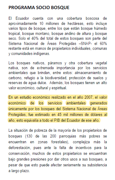 green_ecuador's tweet photo. @CarlosVerareal Otra pregunta es cuanto ha dejado de percibir el Ecuador por no haber ingresado al #MercadoDeCarbono conociendo que nuestros créditos de carbono están muy por encima en comparación con nuestros vecinos.
Un estudio del #MAE2016 establecía en $45.000 millones anuales en 2007. https://t.co/OWDpIbJxJH