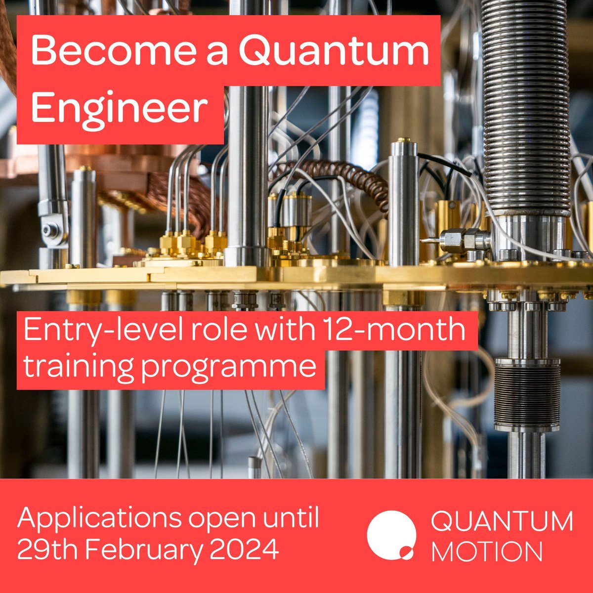 Dreaming about becoming a quantum engineer? Apply to our early career programme! This is a permanent, entry-level role with a 12-month training programme to help kickstart your profession in industrial quantum engineering. Apply: buff.ly/3Sxb9Kj