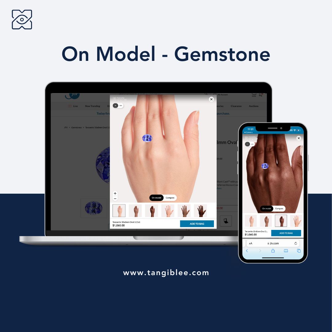 Online shoppers can view a gemstone against a model’s hand to understand its size! 🤳💍 Benefits for the retailer: 🔵 Enhances the customer experience. 🔵 Increases customer confidence thus reducing returns. Read more today by heading to the link: hubs.ly/Q02hxB7g0