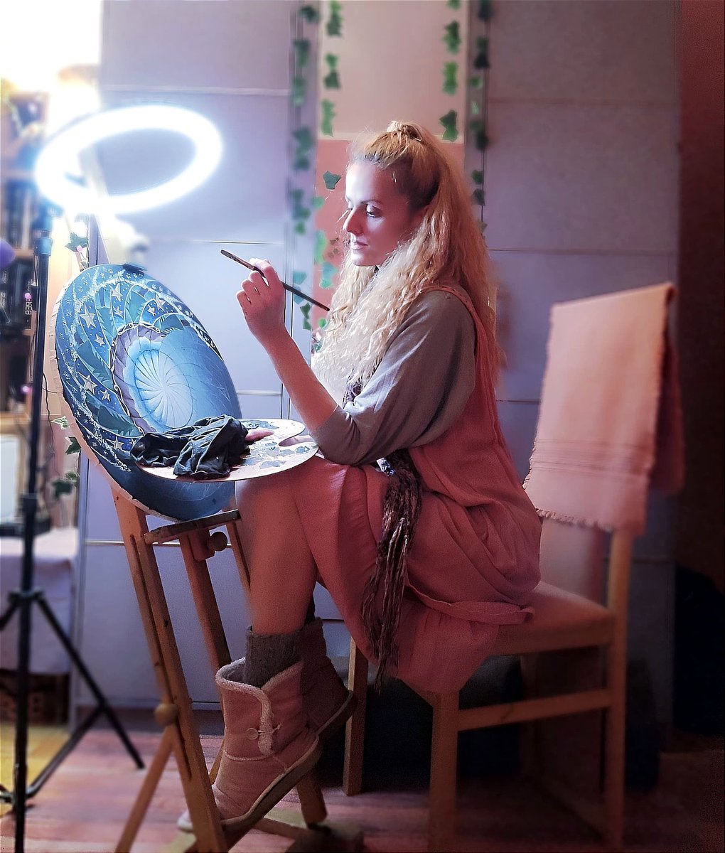 NellyMonk1's tweet photo. My new Mandala "Winter Utopia" is getting it s almost final story ( shape ) ๐๐
Just a few more brush strokes and shades and it will reveal it s own story soon
#painttime #mandalas #mandalaart #artistic #newartist #newpaintings #fantasyartist #myartstyle #myart #artworld https://t.co/aLZuDfVOFE