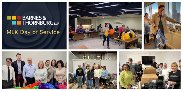 During @BTLawNews' annual #MLKDayOfService this year, team members at various offices spent time assembling care packages or volunteering at local organizations in each region that aid children and those impacted by food insecurity or homelessness.