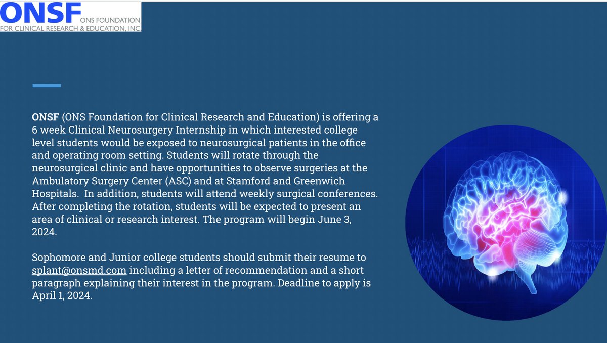 ONS Foundation tweet media