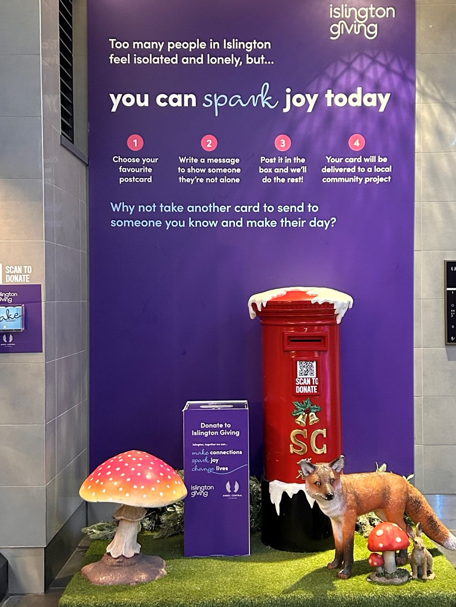 @theBDC & @theMorrisCT were delighted to support @IsGiv's Winter appeal that has raised over £18,000; 100% of which goes to support & empower local community groups: bit.ly/48MBfOX #makeconnections #sparkjoy #changelives

📸 Poster @theBDC
📸 Installation @Angel_Central