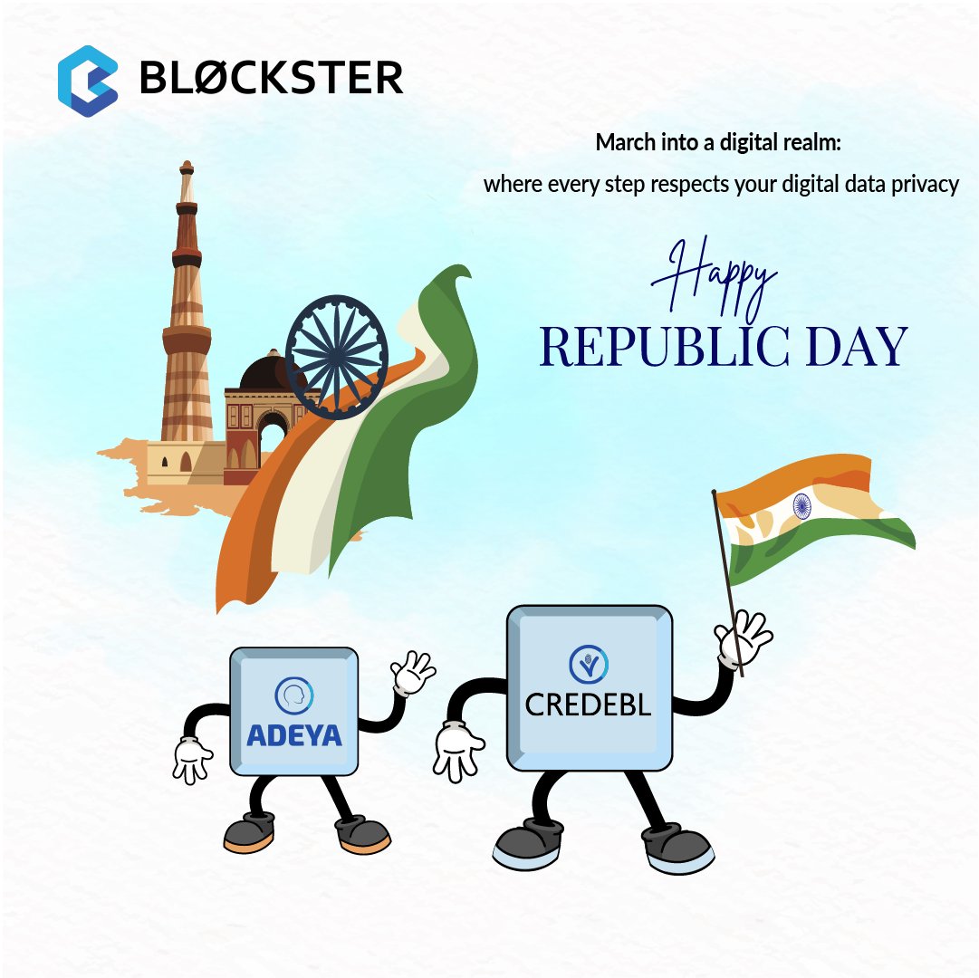 This 75th #RepublicDay, march into a digital realm where every step respects your digital data privacy. <a href="/credebl/">CREDEBL</a> and #ADEYA lead the parade, ensuring each digital footprint is a mark of respect for your digital #dataprivacy.

#republicdayindia #India #decentralizedidentity