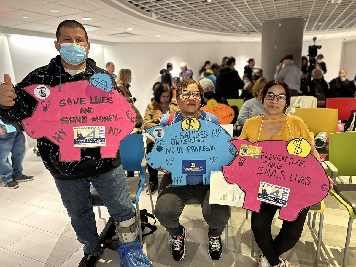 Today, the #Coverage4All coalition is picking back up the fight to demand NY expand healthcare coverage to all low-income New Yorkers by amending the 1332 federal waiver and passing Coverage for All (S2237B/ A3020B) legislation in the state budget. 

2024 is the year to do it!