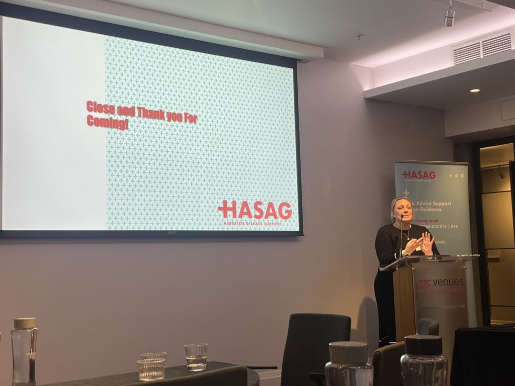 RWKG ID Team (@rwkgasbestos) on Twitter photo A huge thank you to the wonderful <a href="/Team_HASAG/">HASAG Asbestos Disease Support</a> for an absolutely brilliant Clinician Study Day! A hugely successful day with fascinating legal and medical presentations 👏 A huge thank you to the wonderful <a href="/Team_HASAG/">HASAG Asbestos Disease Support</a> for an absolutely brilliant Clinician Study Day! A hugely successful day with fascinating legal and medical presentations 👏