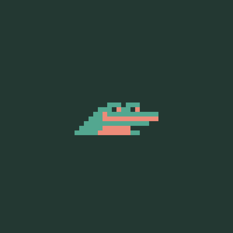 uwucreamy's tweet photo. I added this happy lil 85-pixel coco 🐊 to today's #SWAMPTHINGS theme on @basepaint_xyz #basepaint 💚 https://t.co/hb01XLGrTg
