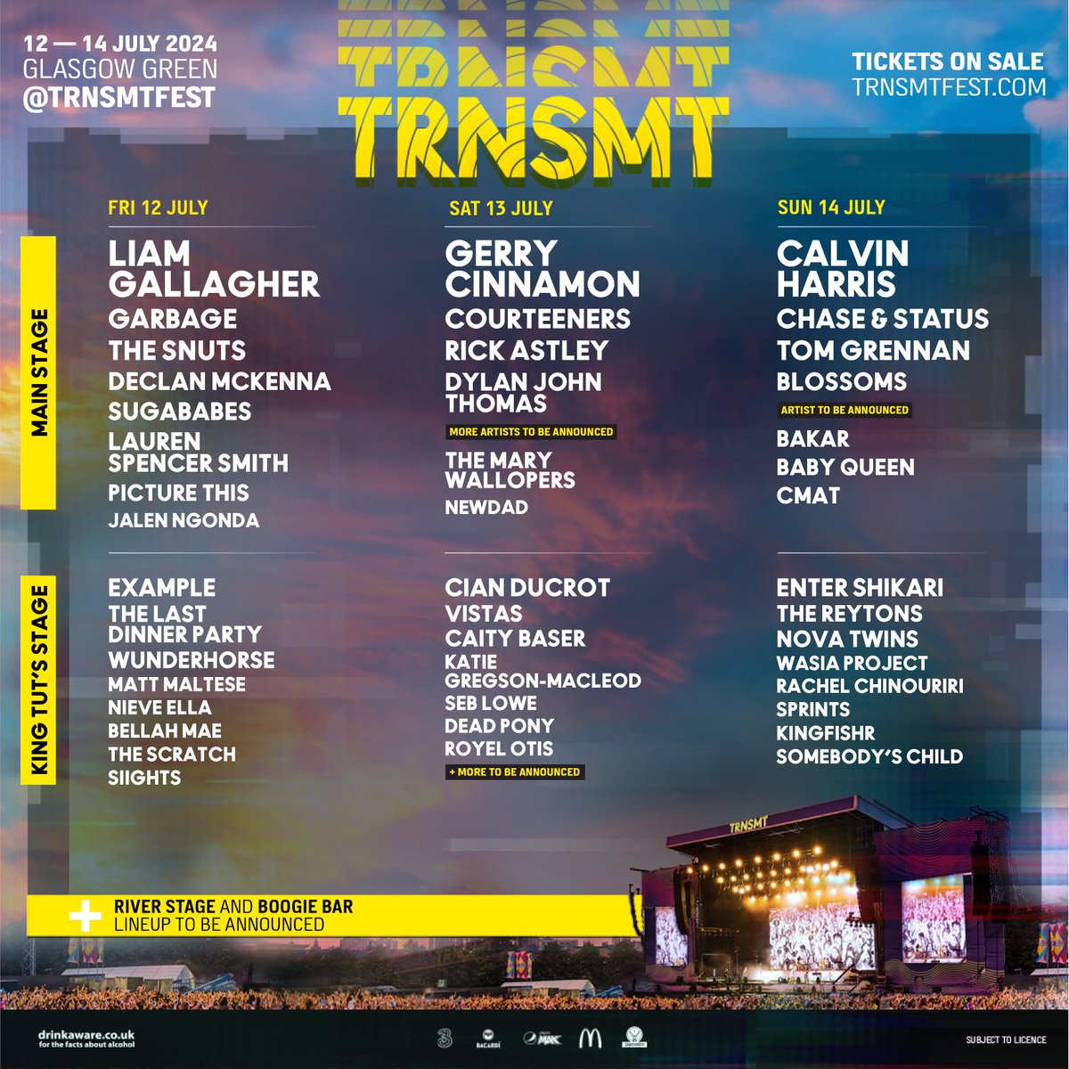 TRNSMT 2024 JUST GOT BIGGER!🔥 Say hello to the latest additions to the lineup! Don’t miss out on what’s shaping up to be the best weekend of the Summer (and we’ve still got so much more to announce 👀) Tickets ~ trnsmt.co/new-artists