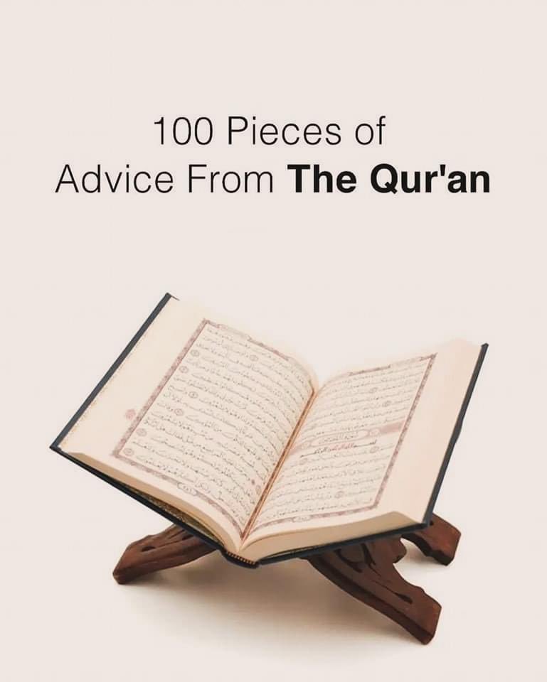 Pieces of Advice From Quran, Bless your timeline 🤲🤎