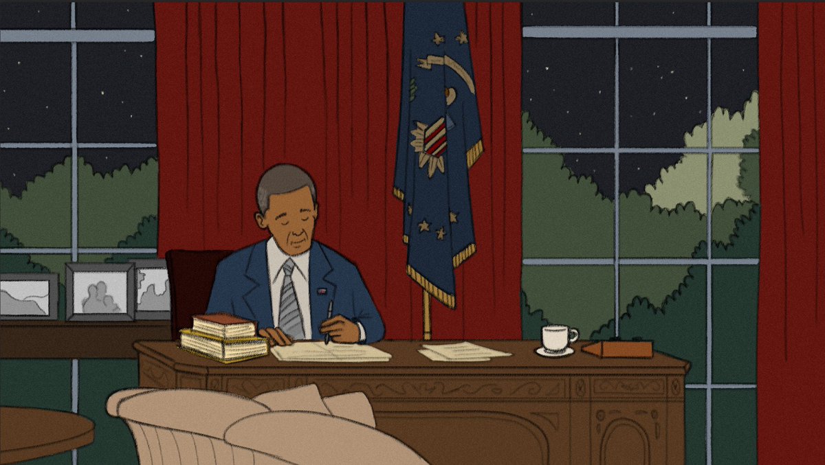 PioneerIntLtd's tweet photo. Role models conclude each Pioneer session. Thank you @WillMotionArts for these stunning illustrations that will make up our new narrated story boards. @BarackObama https://t.co/Haeu2hJk29