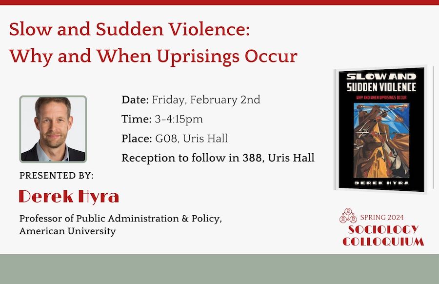 Next week: @DerekHyra will be on campus to give a talk on his forthcoming book!
