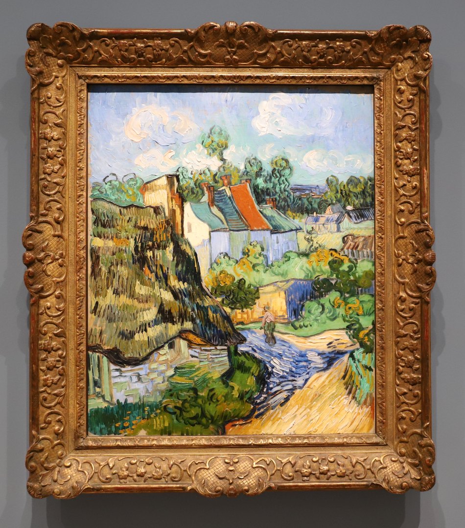 Van Gogh à propos d'Auvers-sur-Oise : 'Réellement c'est gravement beau, c'est de la pleine campagne caractéristique et pittoresque'. Lettre à Theo. 🎨 'Maisons à Auvers-sur-Oise' - @mfaboston