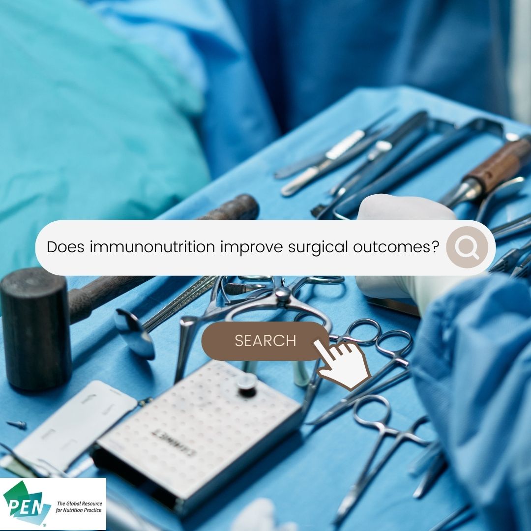pennutrition's tweet photo. Does immunonutrient supplementation improve outcomes in surgical patients?
Read more here: https://t.co/3k5tZvIQNd
#PENUpdate #Immunonutrition https://t.co/6wK2ImKHW1