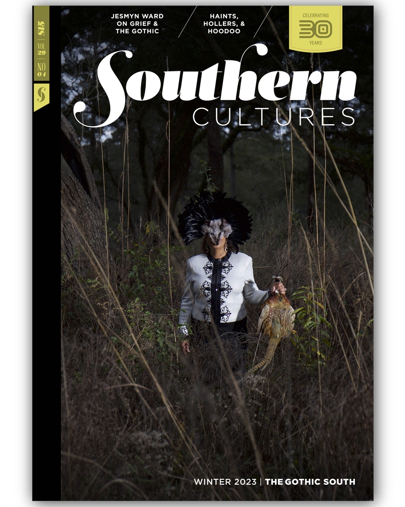 Introducing GOTHIC SOUTH, ed by @k8dee16. This issue unpacks the South's haints, hollers, & hoodoo. Featuring a conversation w/ @jesmimi & @redclayscholar, photo essays by @jaredragland & Kristine Potter, fiction by @rebeccabengal & @K-Ibura, & more: southerncultures.org/issues/gothic-…