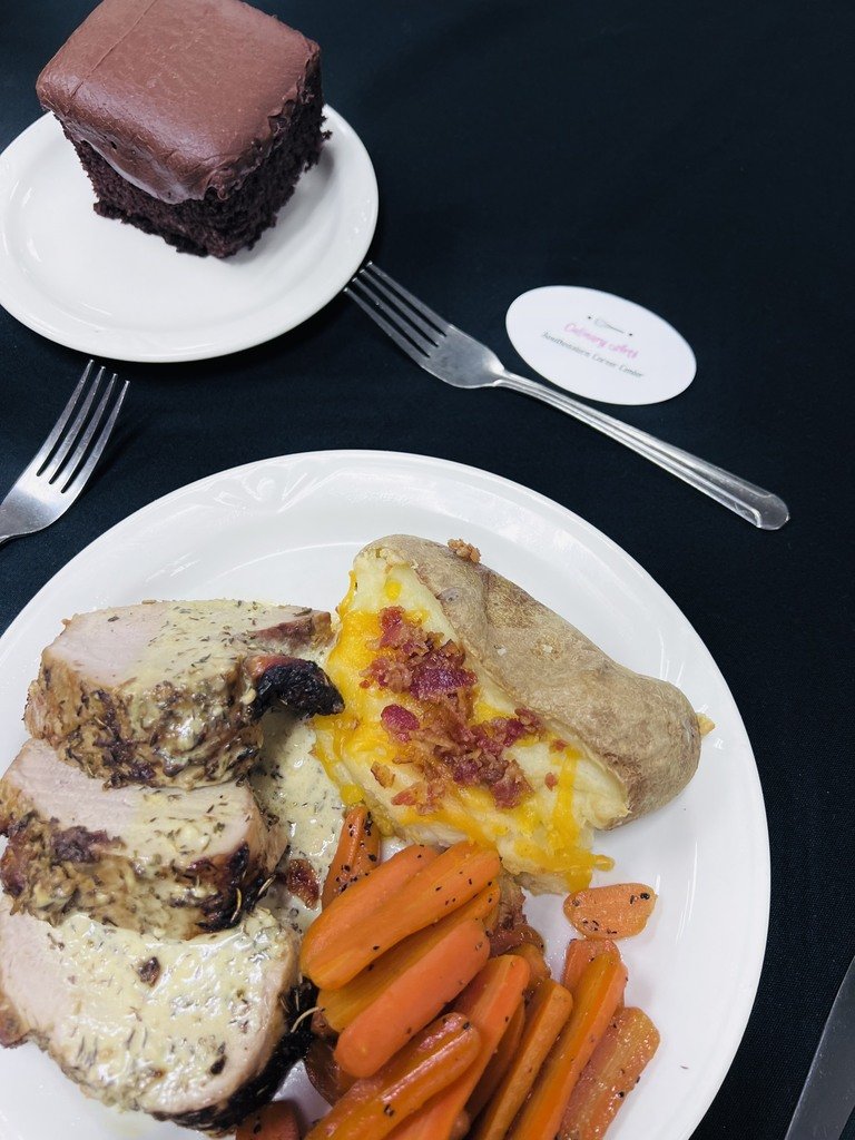 Culinary Arts did a great job catering for the IACTED meeting held here at SCC. The plating looked delicious! Thank you Ms. Herrick and students! 
#SCCexperience #SCClearning #SCCculinaryarts #CulinaryArts #Catering #IACTED