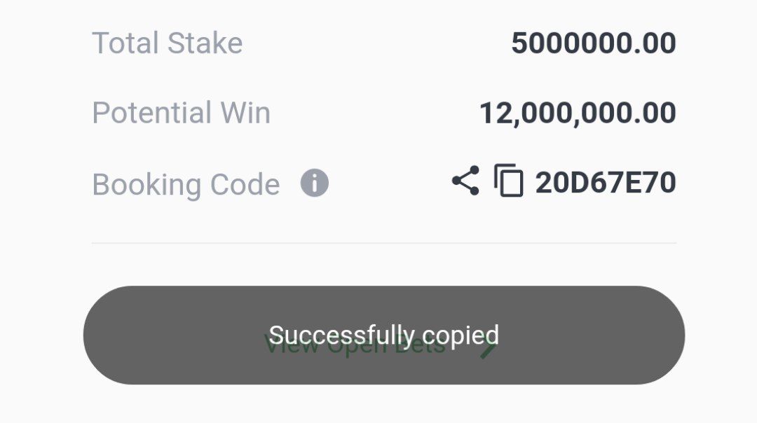 Sportybet Livebet  🔥 

👉    20D67E70

Click d code to copy 🔼🔼