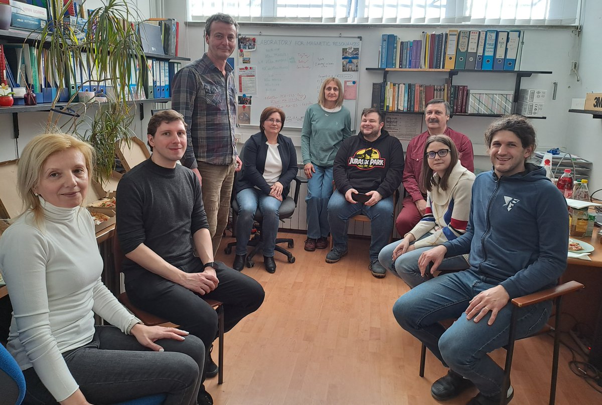 Kick-off meeting of HrZZ IP-2022-10-9292 project "Molecular magnetism in advanced solid and soft materials". Happy to start :) <a href="/DijanaZilic2/">Dijana Zilic</a> <a href="/LucijaVujevic/">Lucija Vujević</a> <a href="/RBI_LMR/">Laboratory for magnetic resonances</a> <a href="/institutrb/">Ruđer Bošković Institute</a>  <a href="/PMF_KO/">Department of Chemistry (Kemijski odsjek PMF-a)</a> <a href="/hrzz_science/">Croatian Science Foundation</a>