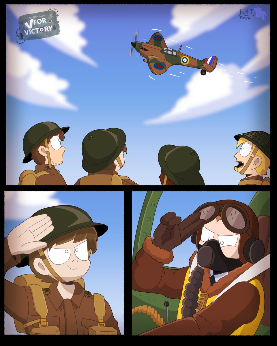 V for Victory - Go get em Tommy

#bhtvforvictory #ww2 #worldwar2 #ww2spitfire #spitfire #ww2british #ww2britisharmy #comicpanels #comic #comicpage #bluehelmetoc #oc #ocs #myoc #myocs #originalcharachter #myoriginalcharacter #art #artwork #myart #digitalart #digitaldrawing