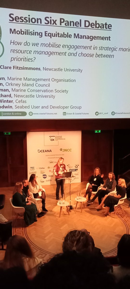 A great finish to #CoastalFutures24 with a session chaired by @clare_fitz on engagement, participation and priorities in marine resource management. Already looking forward to next year, and proud to representing Newcastle and the NE! @SciencesNCL @newcastlemarine @CF_Conf