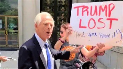 JoJoFromJerz's tweet photo. Peter Navarro is going to the pokey.
Womp womp. https://t.co/mv0sSIfvxL