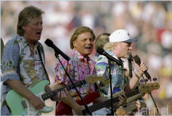 Today in 1998, <a href="/MikeLoveOFCL/">Mike Love</a>, Bruce Johnston, Dean Torrence, <a href="/DavidMarks409/">David Marks</a>, <a href="/JohnStamos/">John Stamos</a> and <a href="/GlenCampbell/">Glen Campbell</a> performed at the Super Bowl XXXII Pre-Game Show in San Diego