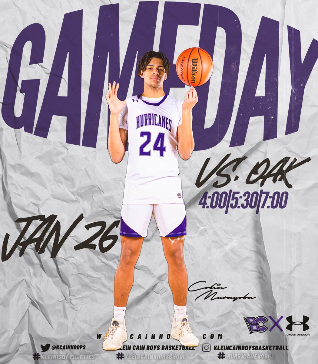 Next Game is <a href="/KleinOakHoops/">Klein Oak Basketball</a> on the Road. 99 off 99. 

⌚️ 4:00/5:30/7:00 
📍 Panther Place 
🍿 District 15-6A