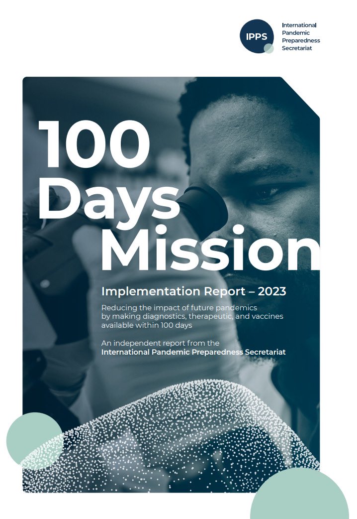 The new #100DaysMission report highlights the importance of coordination &amp; collaboration as we seek to strengthen pandemic preparedness
 Great seeing the work of the #WHOPandemicHub to implement #CollaborativeSurveillance with Member States
 Read here: bit.ly/3rd_100DM_repo…