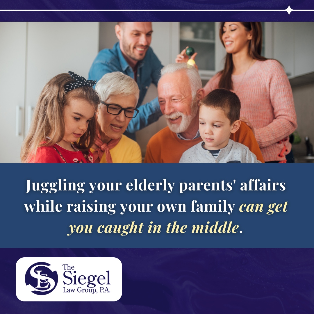 Juggling your elderly parents' affairs while raising your own family can get you caught in the middle. 
.
.
.

#GenerationalCare #ParentingAndCaring #CaughtInTheMiddle