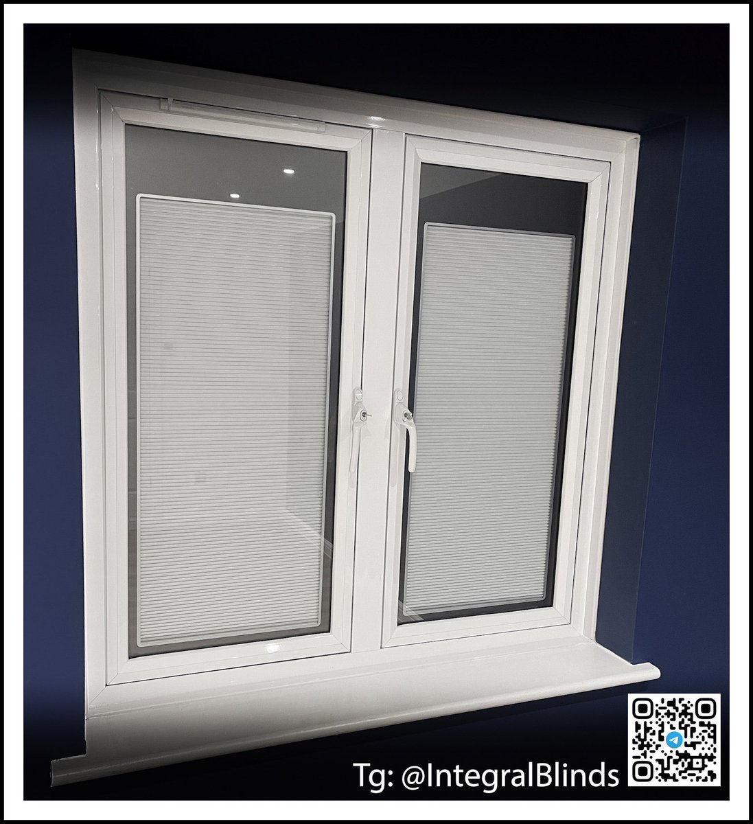 The various photos shown here show our unique 100% Blackout Integral Blinds with a Fully Dressed Perimeter and Border Detail with a fully concealed stack. Even on a bright summer day these blinds would plunge your rooms into total darkness.

Note also… The Fully Dressed