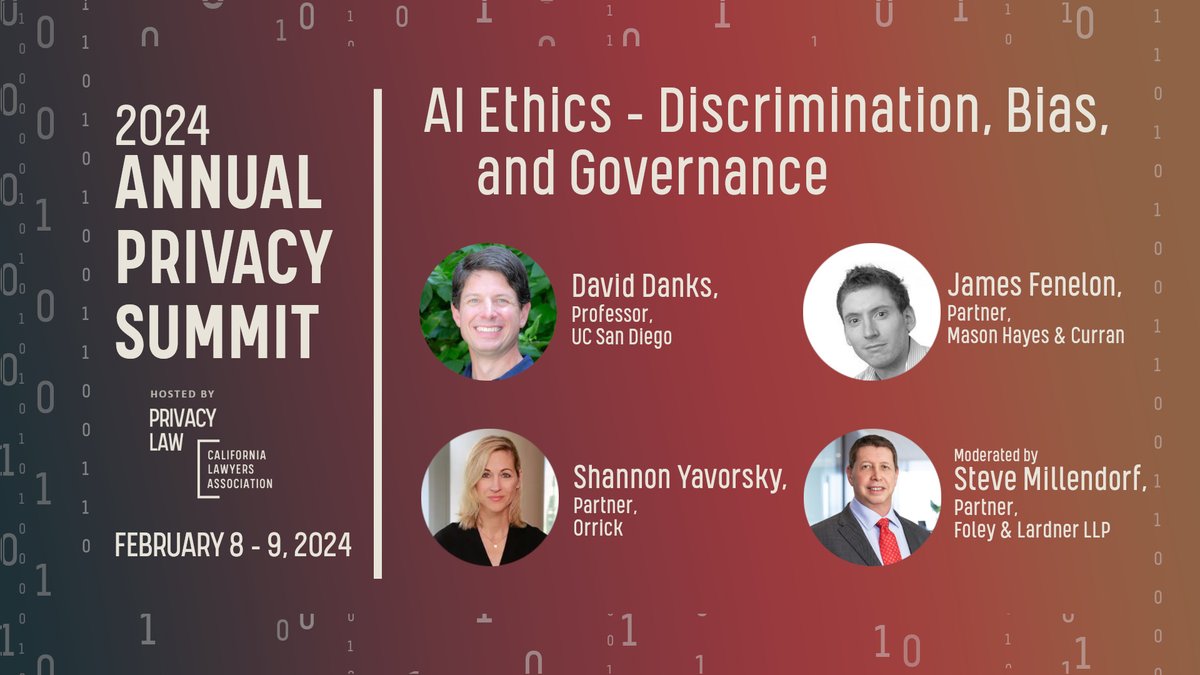 AI is the talk of the town and will be worth ethics credits at the 2024 Annual Privacy Summit! Get your tickets now! calawyers.org/privacy-summit

#CLAAnnualPrivacySummit #AnnualPrivacySummit24 #CLA #privacy #AI