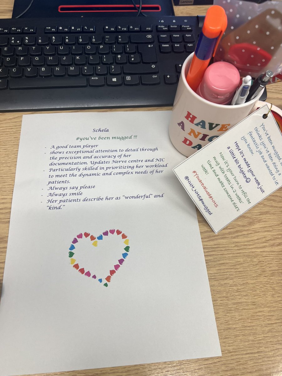 Schela excels in prioritising her workload in order to satisfy her patients' dynamic and varied requirements. She is a great team player and always has a positive attitude. 😊 Her patients call her 'wonderful' and 'kind.' #youve been mugged 🥳