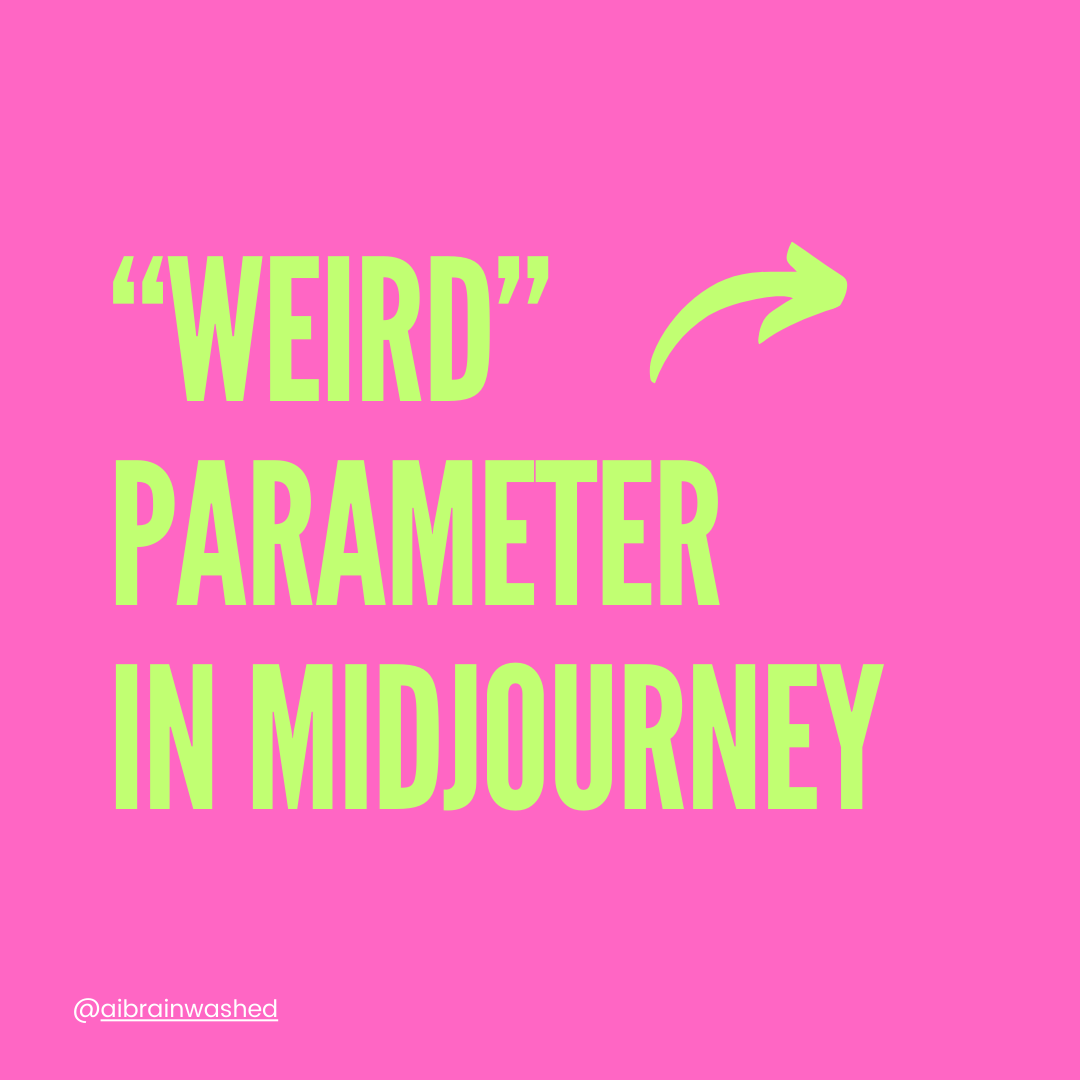 AIBrainwashed's tweet photo. Let's get "Weird" guys 😊 

I am starting a new series of posts: #MidjourneyBeginnerTutorials
Please share them with those who might find them helpful 💕

#ai #midjourney #midjourneytutorial #aiartcommunity #midjourneyparameters #tutorial   
Examples in the comments 📷⬇️ https://t.co/urP0075UEz