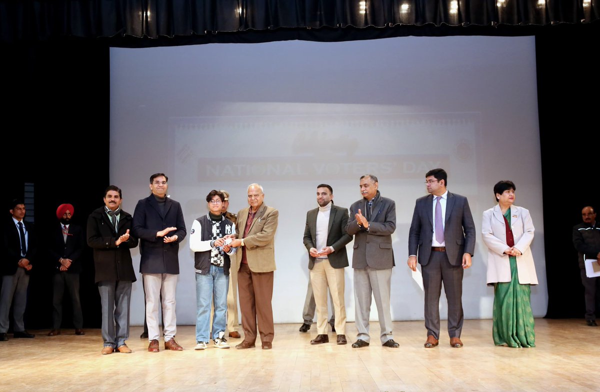 State level celebrations of 14th National Voter's Day under the theme 'Nothing Like Voting, I Vote For Sure' at Post Graduate Government College for Girls, Sector 42.