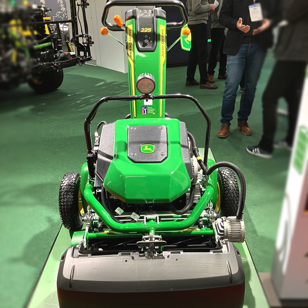 TuckwellGroup's tweet photo. A few of our Sales Representatives went to the @BIGGAltd BTME Show in Harrogate. Great to see the New @JohnDeere 2775E Electric greens mower!!! We can’t wait to demo this to our customers!!! 

 #BIGGALtd #BTMEShow #JohnDeere #ElectricGreensMower #Demo #Turf #Harrogate  #JDLink https://t.co/6tg2UcpH7l