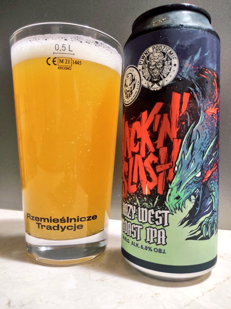 BojanowskiMarek's tweet photo. #409
πΊ Hack'N'Slash
π΅π± TankBusters/Piwne Podziemie
Hazy West Coast IPA
Alk. 6.8%
Ekst.wag. 16.0
4/5
#craftbeer #polishbeer #WestCoast #IPA #HazyIPA #piwokraftowe #browar #TankBusters #PiwnePodziemie #hops #beerpics #wroclaw https://t.co/yOPSZYIu3d
