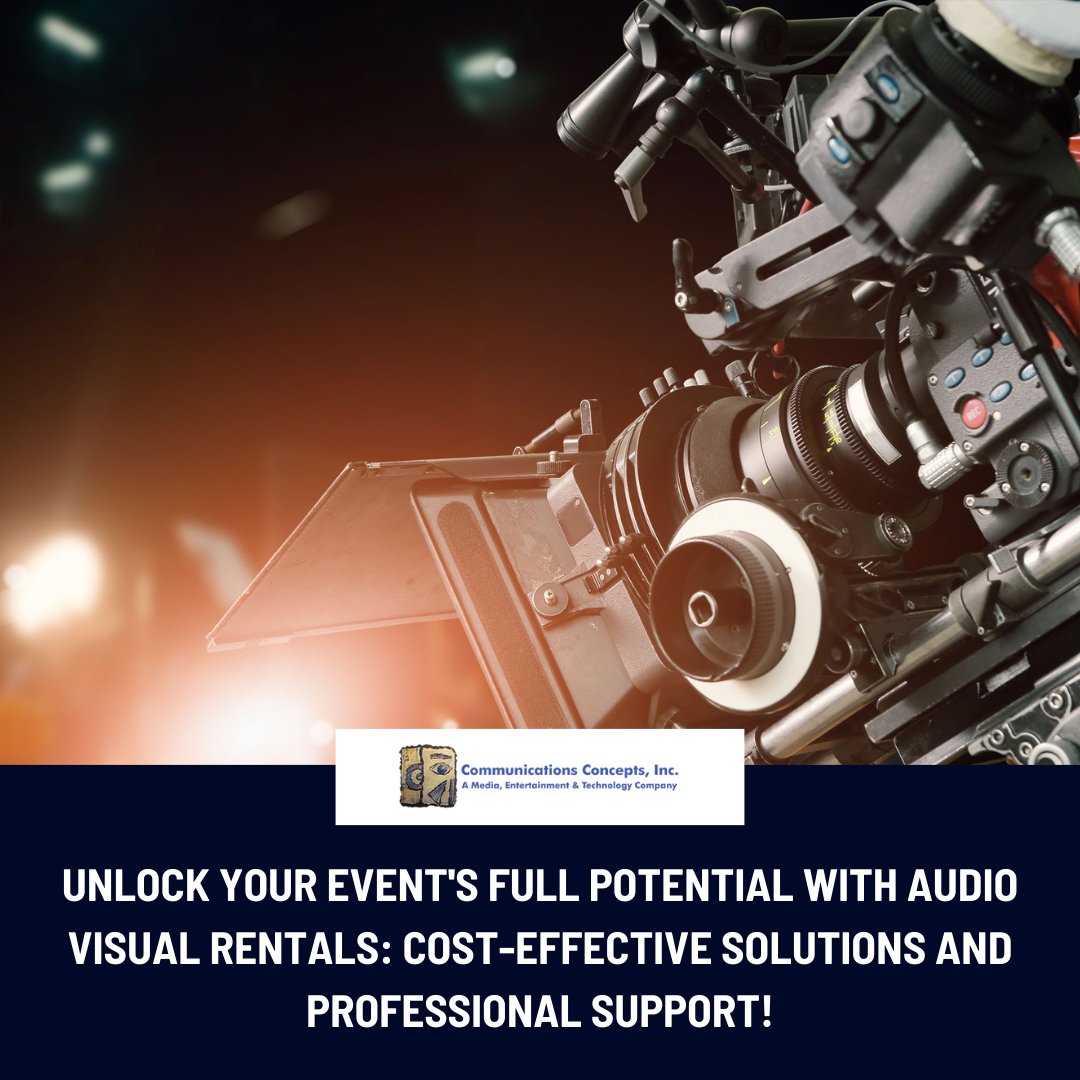 CCI_321's tweet photo. Unlock your event's full potential with audio visual rentals: cost-effective solutions and professional support!

Ready for AV equipment rentals? Explore our offerings now and level up your event! Contact us at https://t.co/Sc3thuU0G0 

#VideoProductionCompany #AppDevelopment https://t.co/3h0jIy8k8y