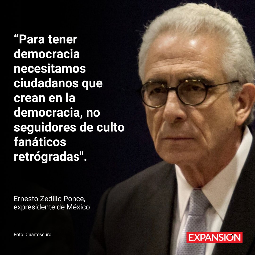 ExpansionMx's tweet photo. El expresidente, Ernesto Zedillo, asistió a un evento de una firma financiera y en su ponencia habló sobre el populismo en América Latina y en México, además criticó los liderazgos que dicen fomentar la democracia, pero al mismo tiempo buscan erosionarla.

¿Qué opinas? 

https://t.co/z81y0m4ojY