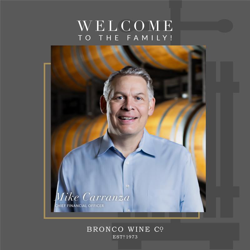 ✨We are thrilled to share the appointment of Mike Carranza to the role of Chief Financial Officer. Welcome to the family! prn.to/3SaKIbY #broncowineco