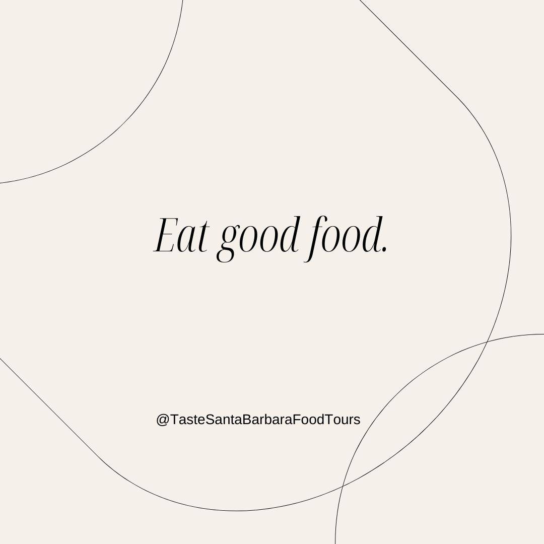 TasteSBFT's tweet photo. Don't know about you, but Thursday can be roughhhh around here and rough days call for important pep talks. #tastesb #foodtour #tour #food #foodie #SantaBarbara https://t.co/3QaAZ2a7F9