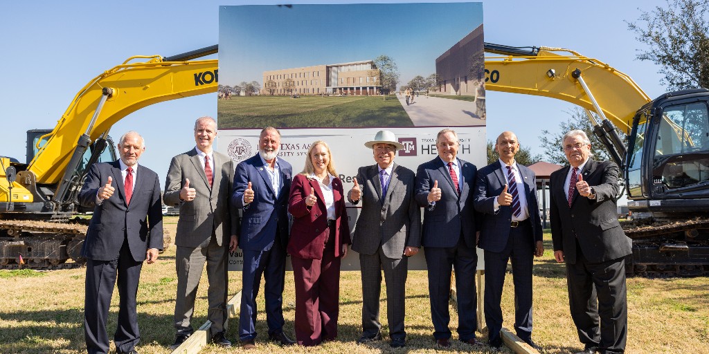 Today was the groundbreaking of the new @TAMUHealth Nursing Education and Research Building at the Texas A&M University Higher Education Center at McAllen! We’ll start educating Aggie nurses in spring 2026 ☀️ 
Read more⤵️ 
bit.ly/3Ue3a6b
#AggieNurse #TAMUNursing